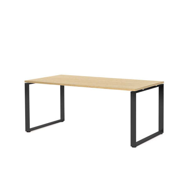 Стол письменный опоры черные Exe 101 102 1800x760x900 (Дуб светлыйЧерный)