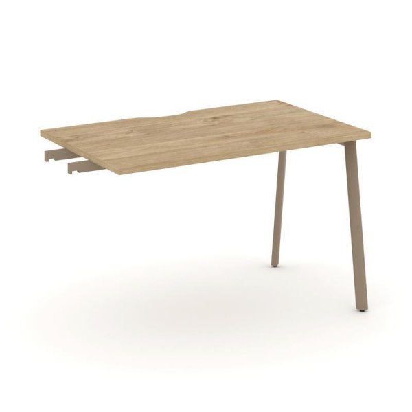 Стол приставка к опорным тумбам ES.SPR-2-VP (1180х730х750) (Тиквуд Светлый/Металл Латте)