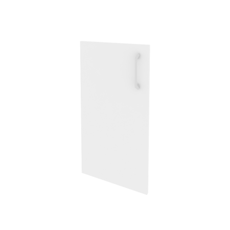 Дверь ЛДСП низкая левая Onix O.D-3L 396x18x766 (Белый Бриллиант)