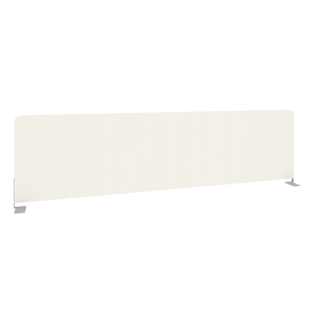 Экран тканевый боковой L1475мм Б.ТЭКР-147 1475x22x390 (Белый/Серый металл)