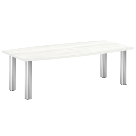 Стол для переговоров (опоры нерж. сталь) M-LT.SP-2 (Снежная Патина)