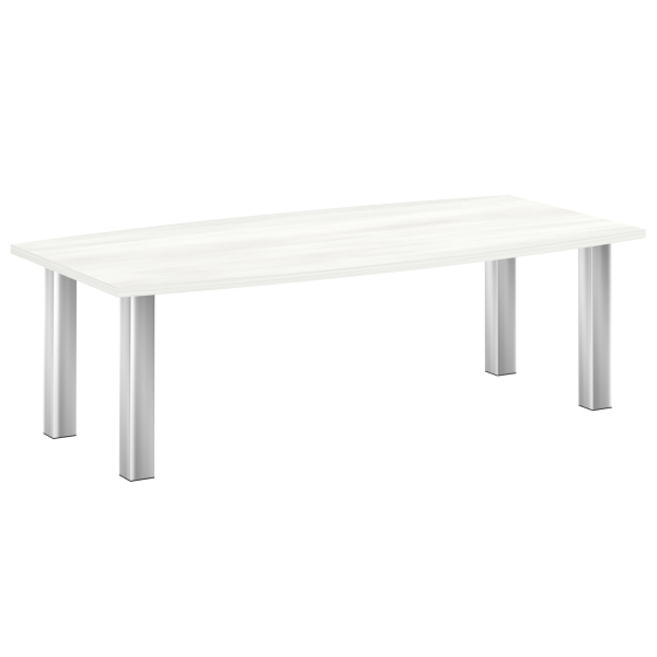 Стол для переговоров (опоры нерж. сталь) M-LT.SP-2 (Снежная Патина)