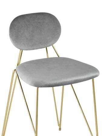 Стул Элис полубарный светло-серый (Стул полубарный Элис светло-серый)