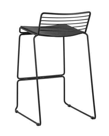Стул полубарный Danny черный с черной подушкой (Стул полубарный Danny черный)
