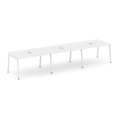 Стол переговорный SN-4A.SPRG-024 (4740х980х750) (Белый/Металл Белый)