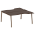 Рабочая станция криволинейная Metal System Style БА.РАС-СА-2.1 1600x1835x750 (Дуб Наварра/Серый металл)