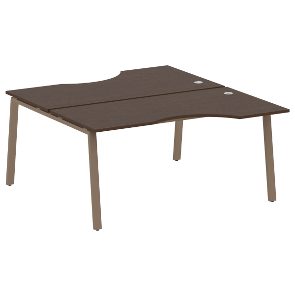 Рабочая станция криволинейная Metal System Style БА.РАС-СА-2.1 1600x1835x750 (Венге Цаво/Мокко металл)