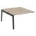 Наборный элемент рабочей станции на деревянных опорах Onix Wood OW.2.NRS-3.8 1380x1635x750 (Тиквуд Светлый/Дуб Темный)
