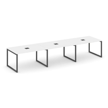 Стол переговорный SN-4O.SPRG-024 (4740х980х750) (Белый/Металл Антрацит)