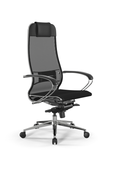 Кресло для руководителя Метта Samurai L1-1K - TS /Uc00/Nc00/K2cL(M06.B32.G11.W03) (Черный)