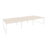 Рабочая станция на О-образном м/к Onix O.MO-D.RS-6.3.8 4140x1635x750 (Тиквуд Темный/Белый Металл)