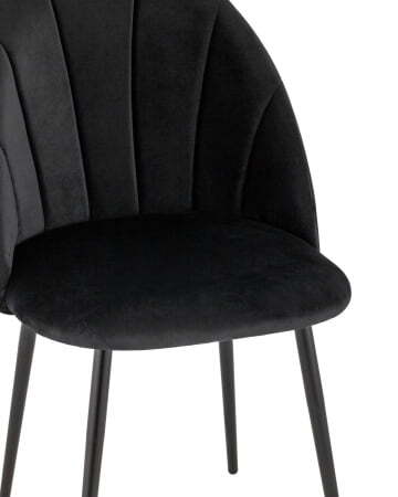 Стул Логан велюр черный (Стул Логан черный)