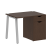 Стол письменный VR.SP-3-98.1.A 980x720x750 (Серый/Белый Металл)