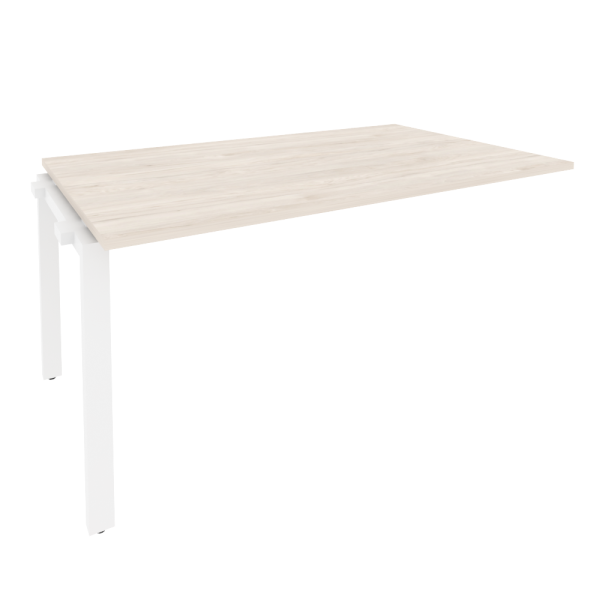Проходной наборный элемент переговорного стола Onix O.MP-NPRG-4 1580x980x750 (Денвер Светлый/Белый Металл)