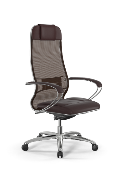 Кресло для руководителя Метта Samurai L1-2K - TS+Infinity /Uc00/Wm06/K2cL(M26.B31.G20.W03) (Темно-коричневый)