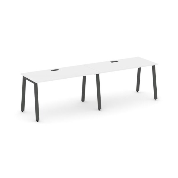 Рабочая станция 1 сторонняя SN-6A.ORS-011 (1960х700х750) (Белый/Металл Антрацит)