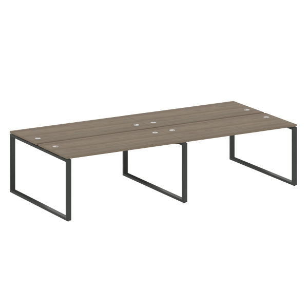 Рабочая станция Metal System Style БО.СМ-4.4 3200x1475x750 (Вяз/Антрацит металл)