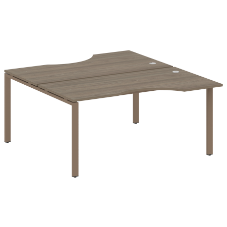 Рабочая станция криволинейная Metal System Style БП.РАС-СА-2.1 1600x1835x750 (Вяз/Мокко металл)