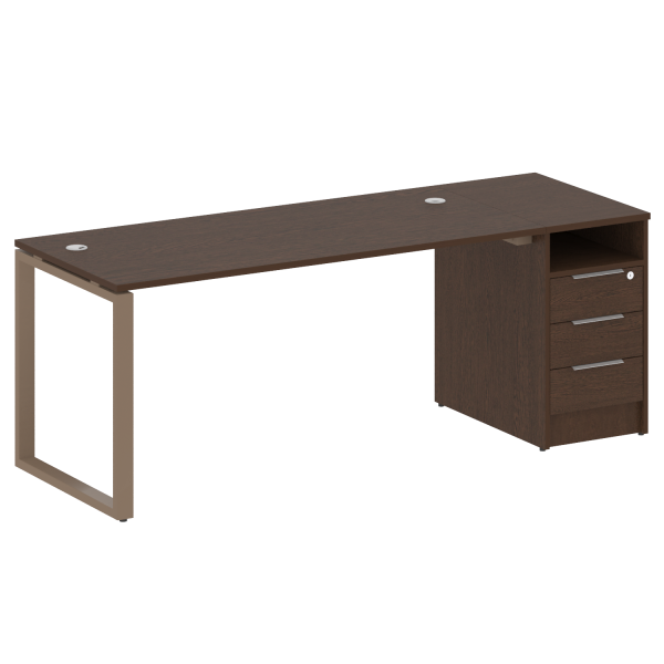 Рабочая станция Metal System Style БО.РС-СТП1.4 1812x720x750 (Венге Цаво/Мокко металл)