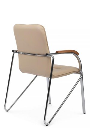 Стул Самба с деревянными подлокотниками SMB-02H Бежевый (Бежевый)
