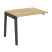 Наборный элемент рабочей станции на деревянных опорах Onix Wood OW.1.NRS-1.8 980x800x750 (Тиквуд Светлый/Дуб Темный)