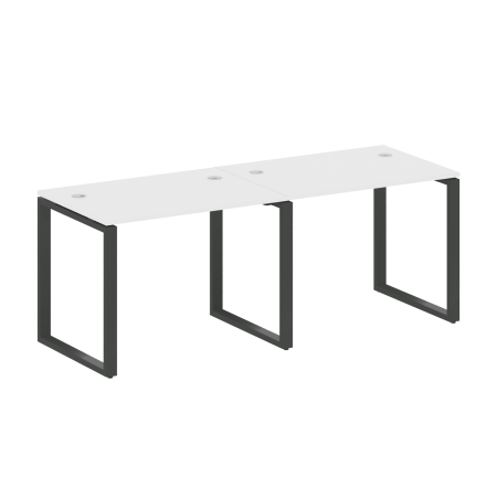 Рабочая станция Metal System Style БО.СМ-2.1 2000x720x750 (Белый/Антрацит металл)