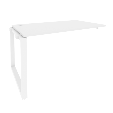 Наборный элемент рабочей станции на О-образном м/к Onix O.MO-1.NRS-3.8 1380x800x750 (Белый Бриллиант/Белый Металл)