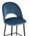 Стул полубарный Меган велюр пыльно-синий (Стул полубарный Меган синий)