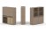 Тумба двойная + высокая надставка ES.NB.2V-13 (1500х410х1520) (Латте/Тиквуд Светлый)