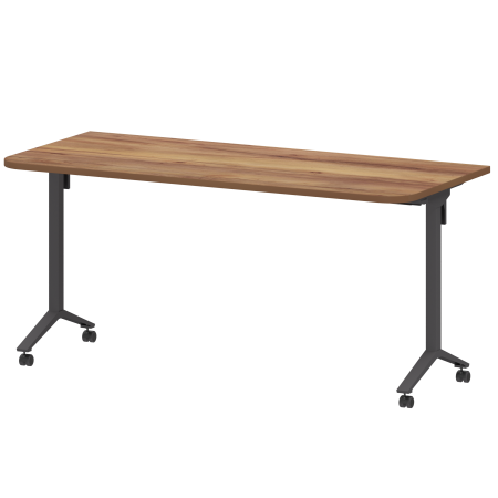 Стол мобильный складной радиусный Моби МБ25-160.70Р 1600x700x750 (Таксония/Антрацит)