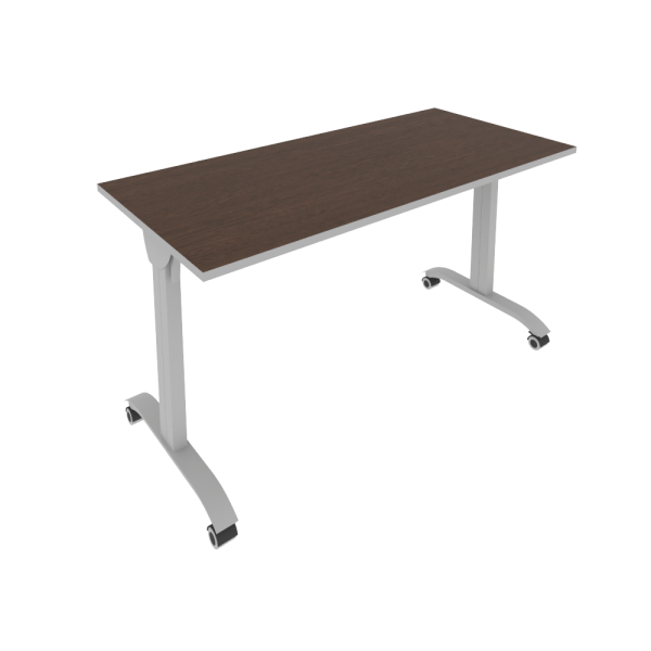 Стол складной мобильный Mobile system СМ-5 1400x650x757 (Венге Цаво-Титан/Серый металл)