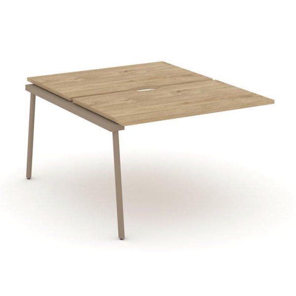 Двойной наборный элемент рабочей станциии ES.2.NRS-2-VP (1180х1500х750) (Тиквуд Светлый/Металл Латте)