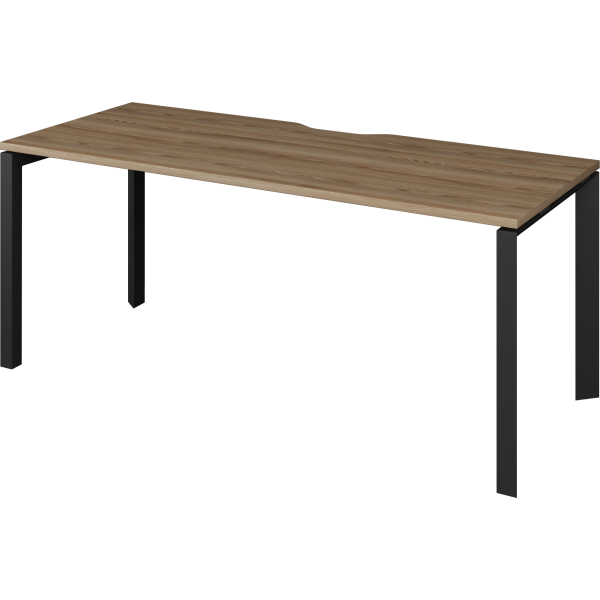Стол на металлокаркасе Аргентум-МП НТМП.П-160 1600x730x750 (Дуб сафари/Антрацит)