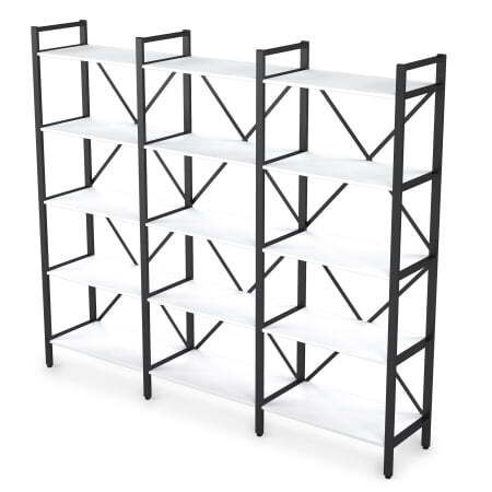 10СТ.001 Стеллаж тройной (2320x400x2000) (Белый премиум)