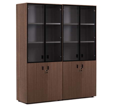 EXE Шкаф комбинированный (Эвкалипт морен/Черный)