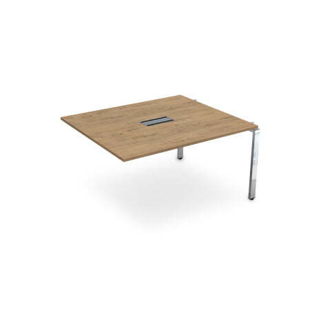 Средний модуль Бенч-системы для переговорных столов Gloss НСПС-П.927 1400x1200x750 (TeakwoodХром)