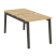 Рабочая станция на деревянных опорах Onix Wood OW.D.RS-2.0.8 780x1635x750 (Тиквуд Светлый/Дуб Темный)