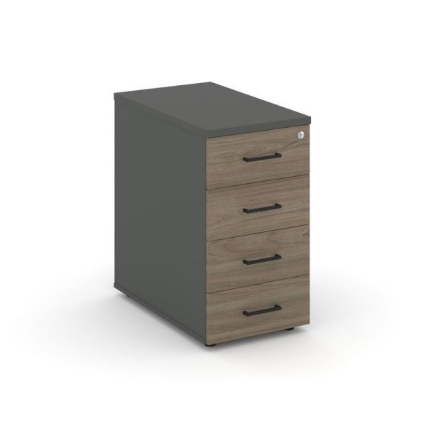 Тумба опорная/приставная SN.TOP-001 (416х600х750) (Антрацит/Вяз Благородный)