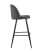 Стул барный Лион темно-серая экокожа (Стул барный Лион темно-серый)