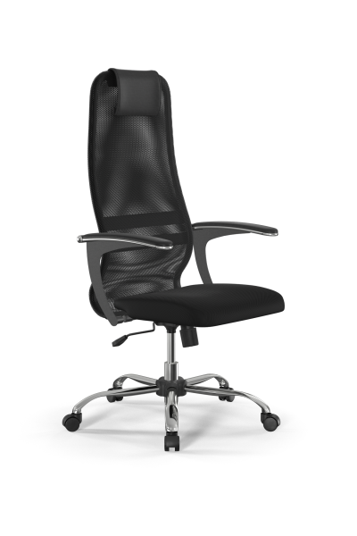 Кресло для руководителя Метта Sit 8 B1-8U - X1+UMF(X1) /Uh00/Wh00/U0mL-b(M09.B21.G20.W01) (Черный)