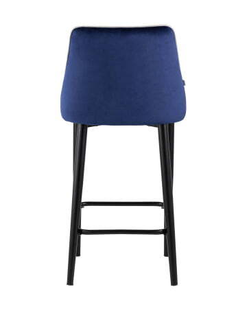 Стул полубарный Коби велюр синий (Стул полубарный Коби синий)