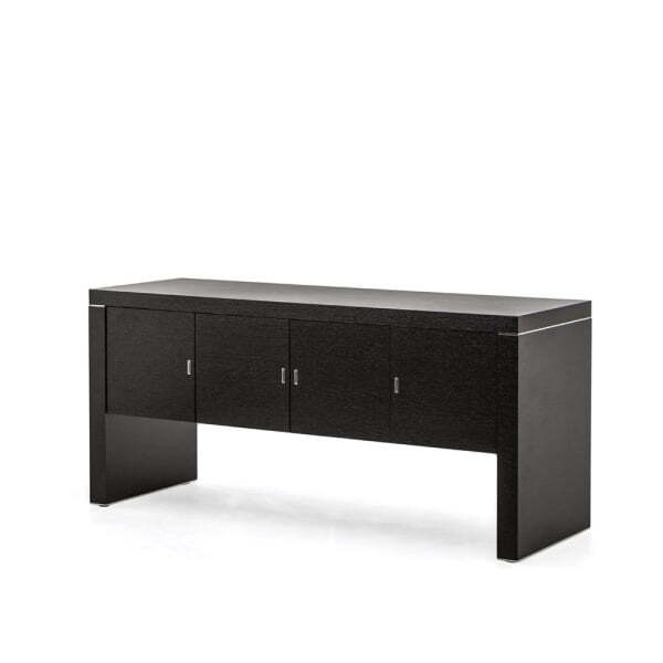 Греденция, 4 двери, шпон Titano TI43L180062W8R 1800x600x830 (Черное дерево)