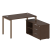 Рабочая станция с опорной тумбой правая Metal System Style БП.РС-СТС-2.2 Пр 1300x1520x750 (Дуб Наварра/Серый металл)