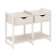 Тумба на регулируемых опорах наборная VR.L-TN-1.O 970x460x719 (Тиквуд Темный/Белый металл)