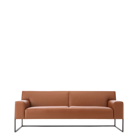 Диван офисный Феро (V-33) 2-х местный (Коричневый)