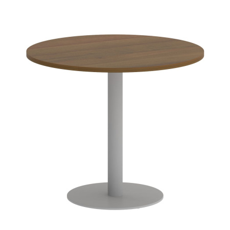 Стол круглый VR.SP-5-90.1 900x900x750 (Орех Гварнери/Серый Металл)