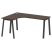 Стол криволинейный левый Metal System Style БА.СА-4 Л 1600x1200x750 (Дуб Наварра/Серый металл)