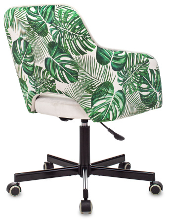 Кресло CH-380M молочный джунгли крестов. металл (Молочный)