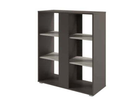 Стеллаж с планкой средний Solution D-73 950x396x1096 (Акация Морава/Трюфель)