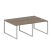 Рабочая станция Metal System Style БО.СМ-4.1 2000x1475x750 (Дуб Наварра/Серый металл)